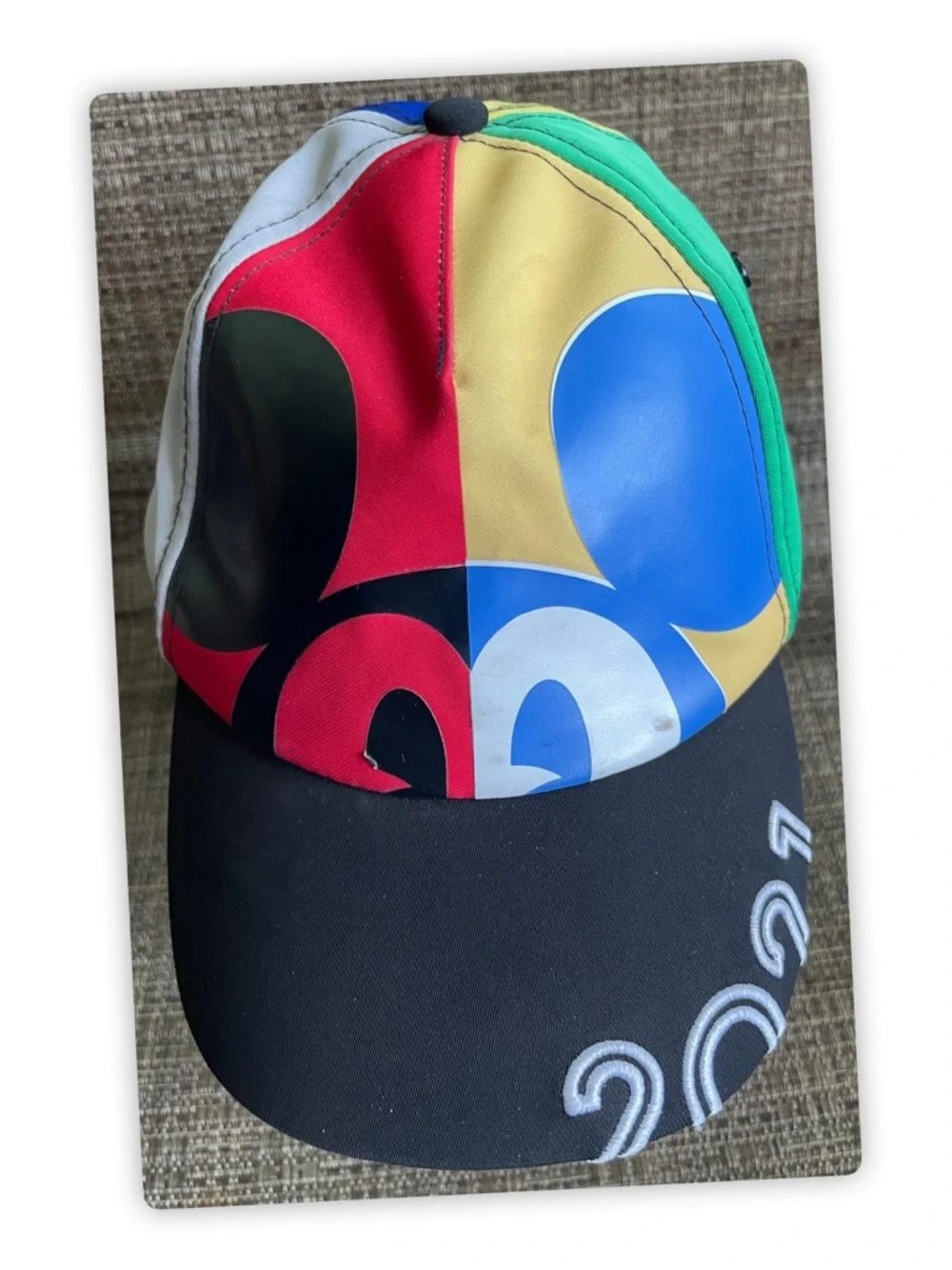 Disney‎ Resort Youth Colorblock Baseball Cap Hat Mickey Mouse Strapback 54-58 cm